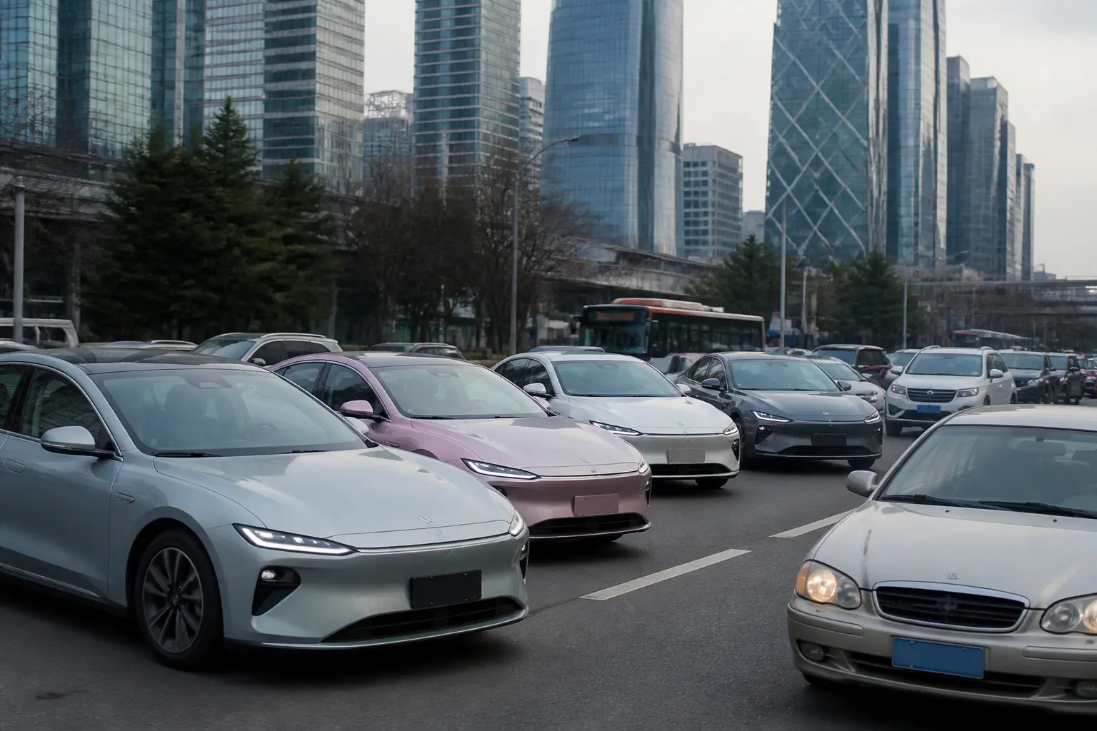 Китайський автомобільний ринок із багатьма EV