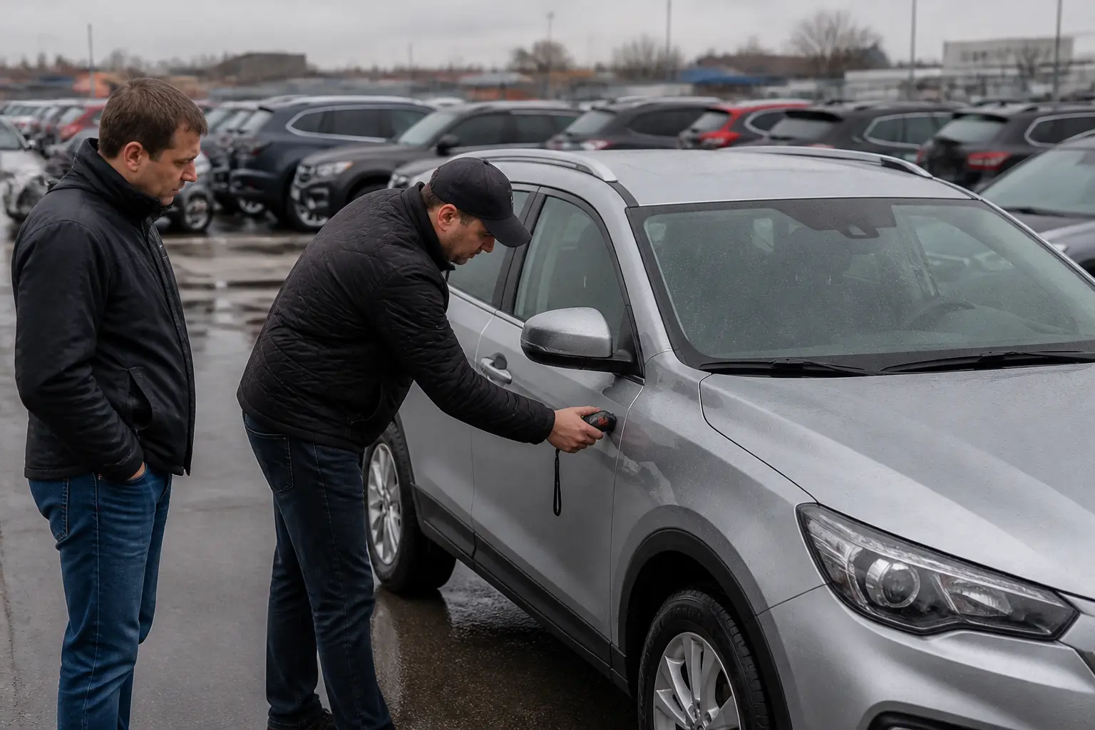 Перевірка вживаного автомобіля товщиноміром перед покупкою